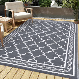 Garvee outdoor rug 8x10 main view showing waterproof patio versatility