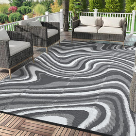 Garvee outdoor rug with Quicksand design for stylish patios.