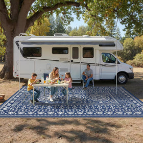 Garvee outdoor rug 9x12 fits larger patio setups.