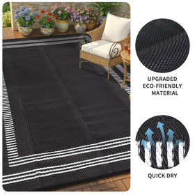 Garvee rug ready for RV trips, camping, beaches, and backyard gatherings.