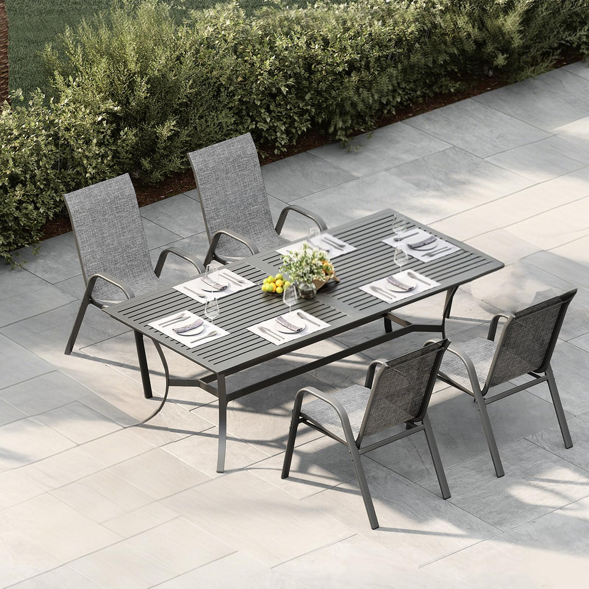 Garvee chair dimensions 29w x 37.8h fit balconies and decks.