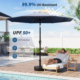 Garvee UV-protection fabric on 10FT umbrella withstands sun and rain