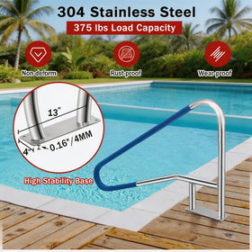 Garvee grip-cover on pool handrail for a confident grip