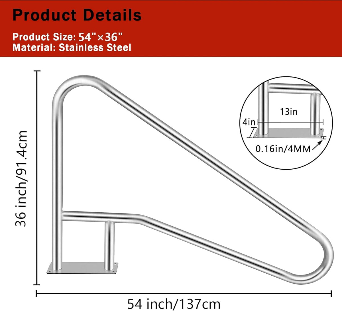Garvee safety entry exit handrail aiding stair access