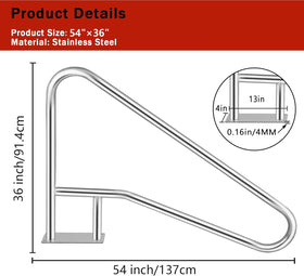 Garvee safety entry exit handrail aiding stair access