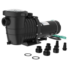 Garvee pool pump front view showing robust construction for above-ground and in-ground pools