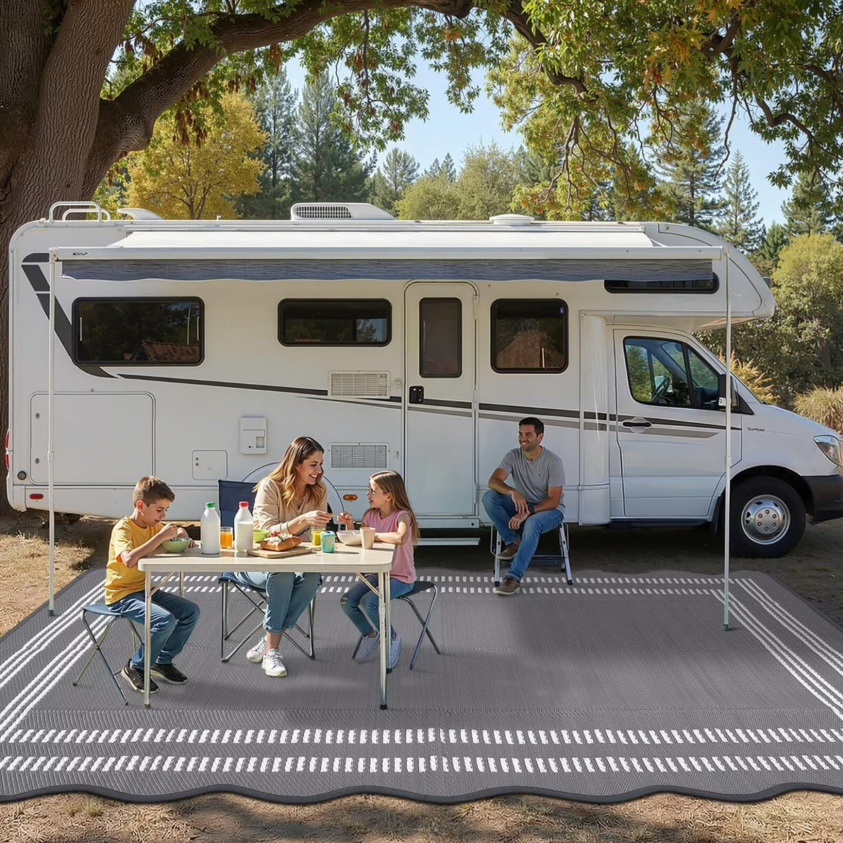 Garvee poolside beach rug gray dries quickly after splashes and spills