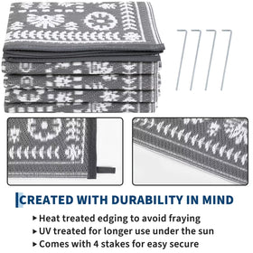 Garvee portable RV mat ideal for camping and picnics.