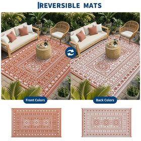 Garvee portable RV mat for camping, folds compactly for travel