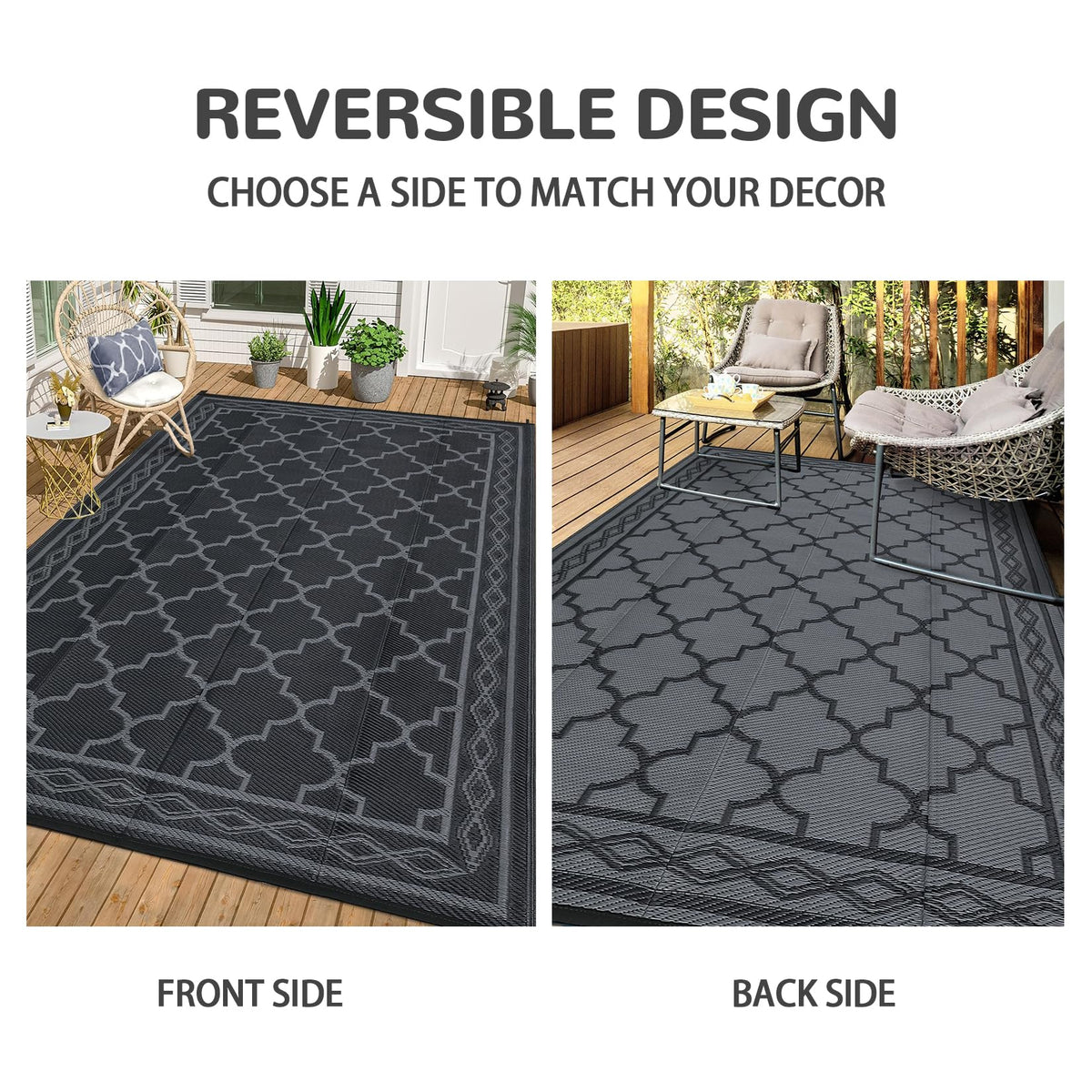 Garvee reinforced edging prevents fraying for lasting use.