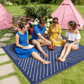 Garvee RV outdoor mat; lightweight and easy to pack for travel.