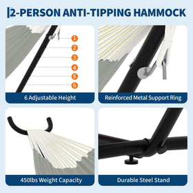 Garvee spacious double hammock suitable for two adults