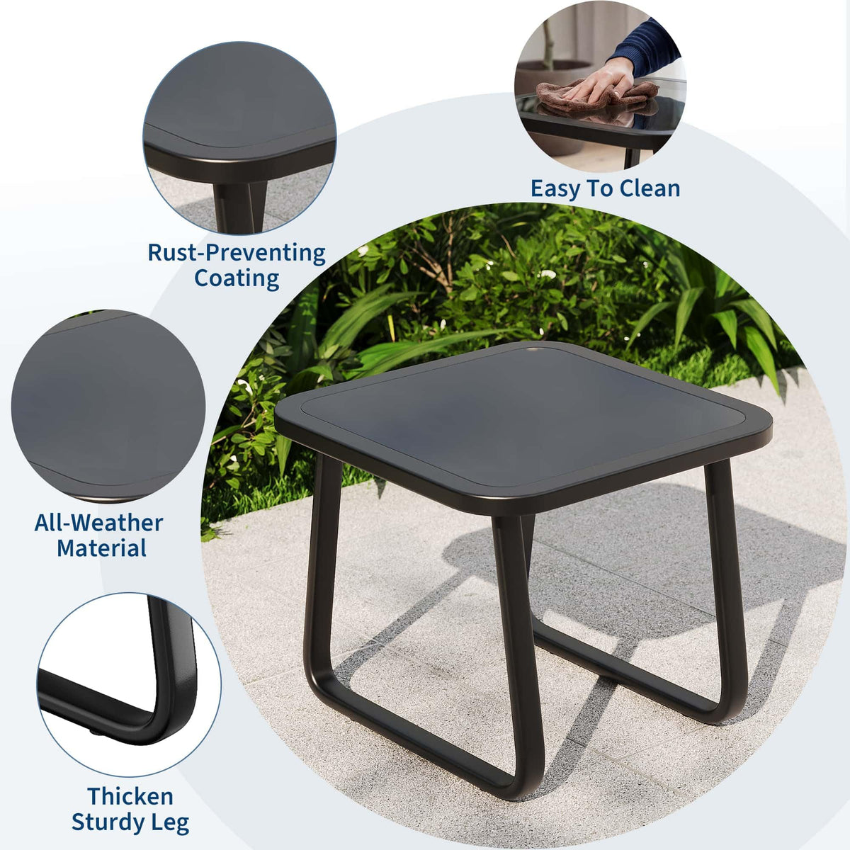Garvee steel-frame construction delivers durable, weather-ready support.