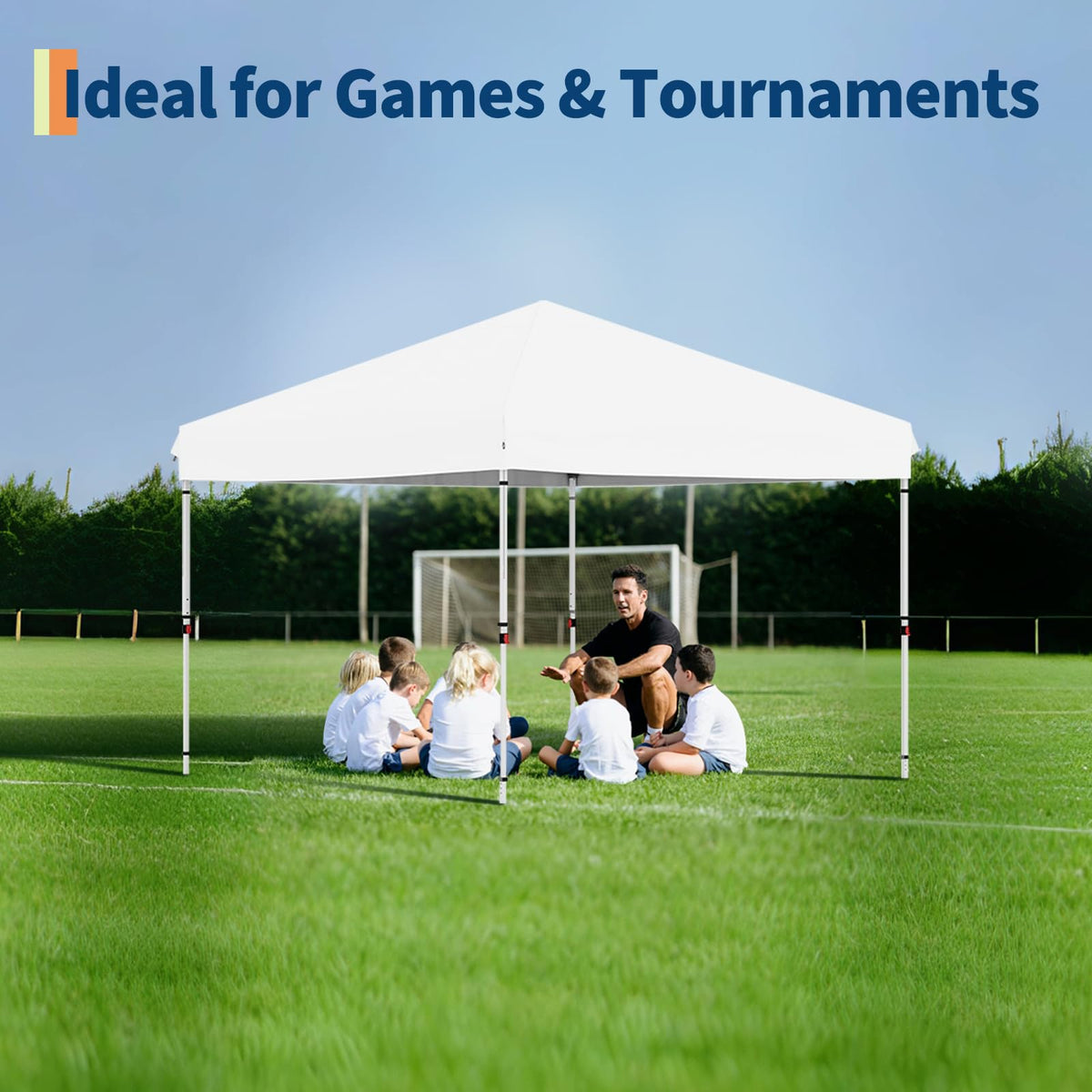 Garvee tent underside mesh wind vents promote airflow on hot days.