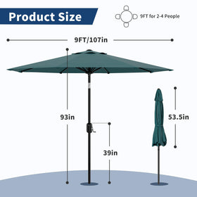 Garvee umbrella crank lift system enables easy opening and closing
