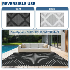 Garvee rug with UV coating protects colors from sun fade.