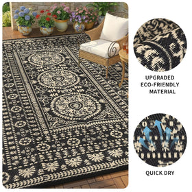 Garvee rug with UV coating resists fading in sun-exposed patios.