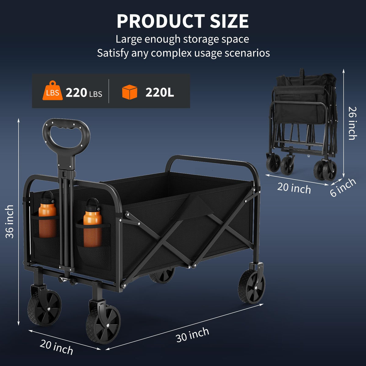 Garvee Wagons in use during grocery runs showcase roomy cargo