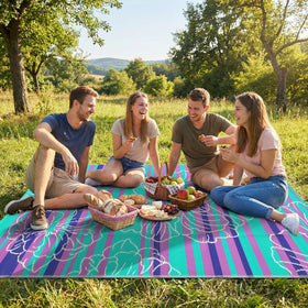 Garvee waterproof outdoor mat that wipes clean after muddy adventures