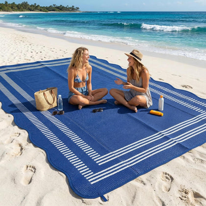 Garvee waterproof outdoor rug 8x10 on patio for durable outdoor use.