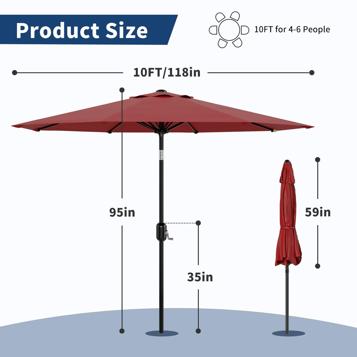 Garvee wind resistant design stabilizes shade on breezy days