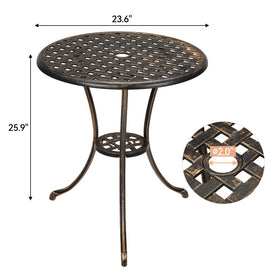 GarveeHome cast aluminum finish resists rust and is easy to clean.