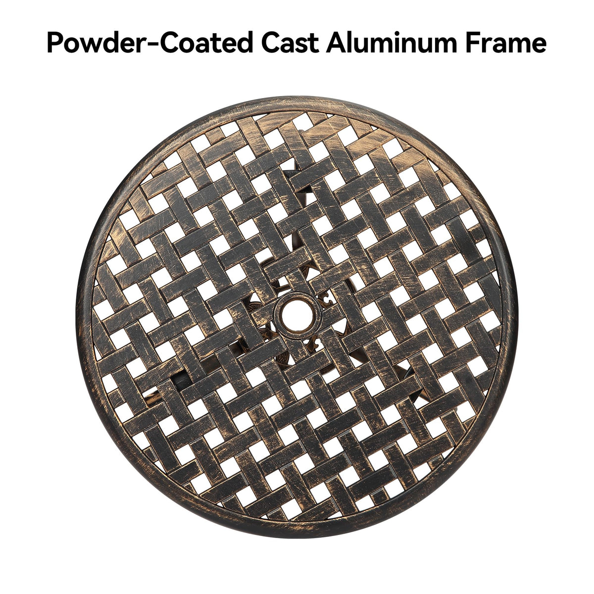 GarveeHome galvanized steel frame delivers long-lasting durability outdoors.