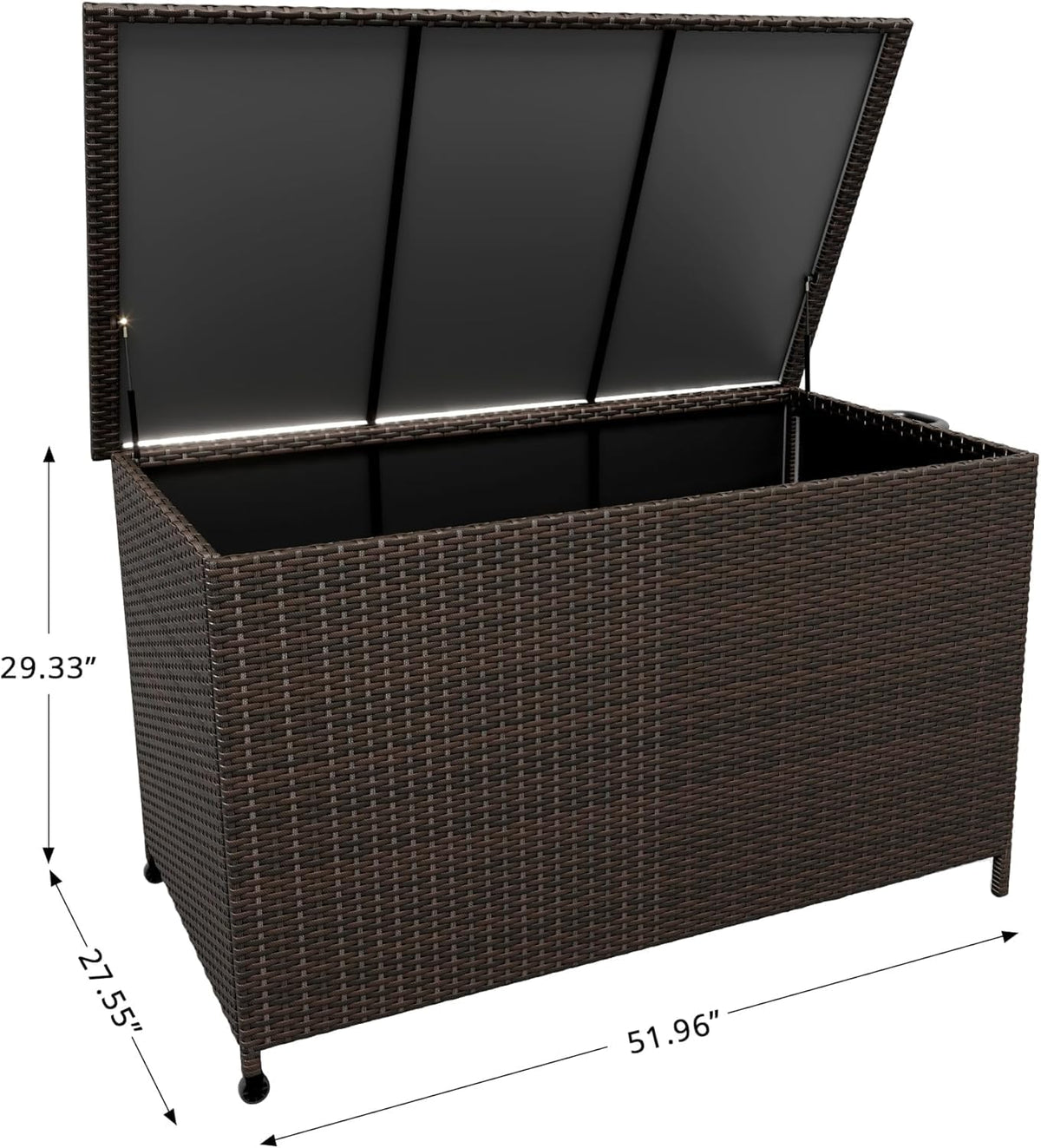 GarveeHome sturdy all-weather steel frame protects contents from sun and rain