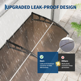GarveeLife aluminum rods with sealed joints reduce leaks for dry entrances.