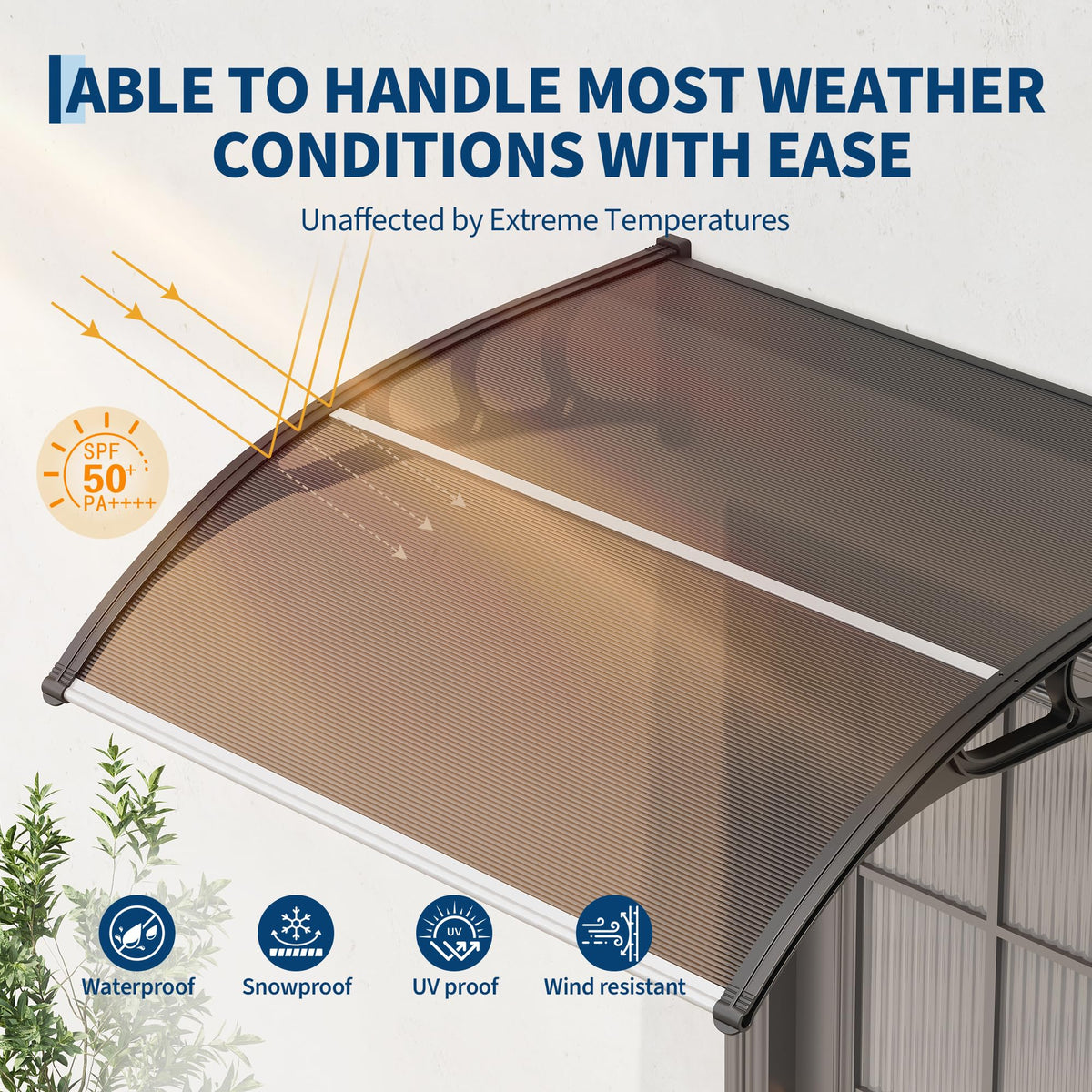 GarveeLife polycarbonate panel close-up shows high clarity and crack resistance.