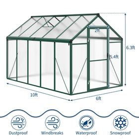 GarveeLife aluminum-frame provides strong durable support against weather