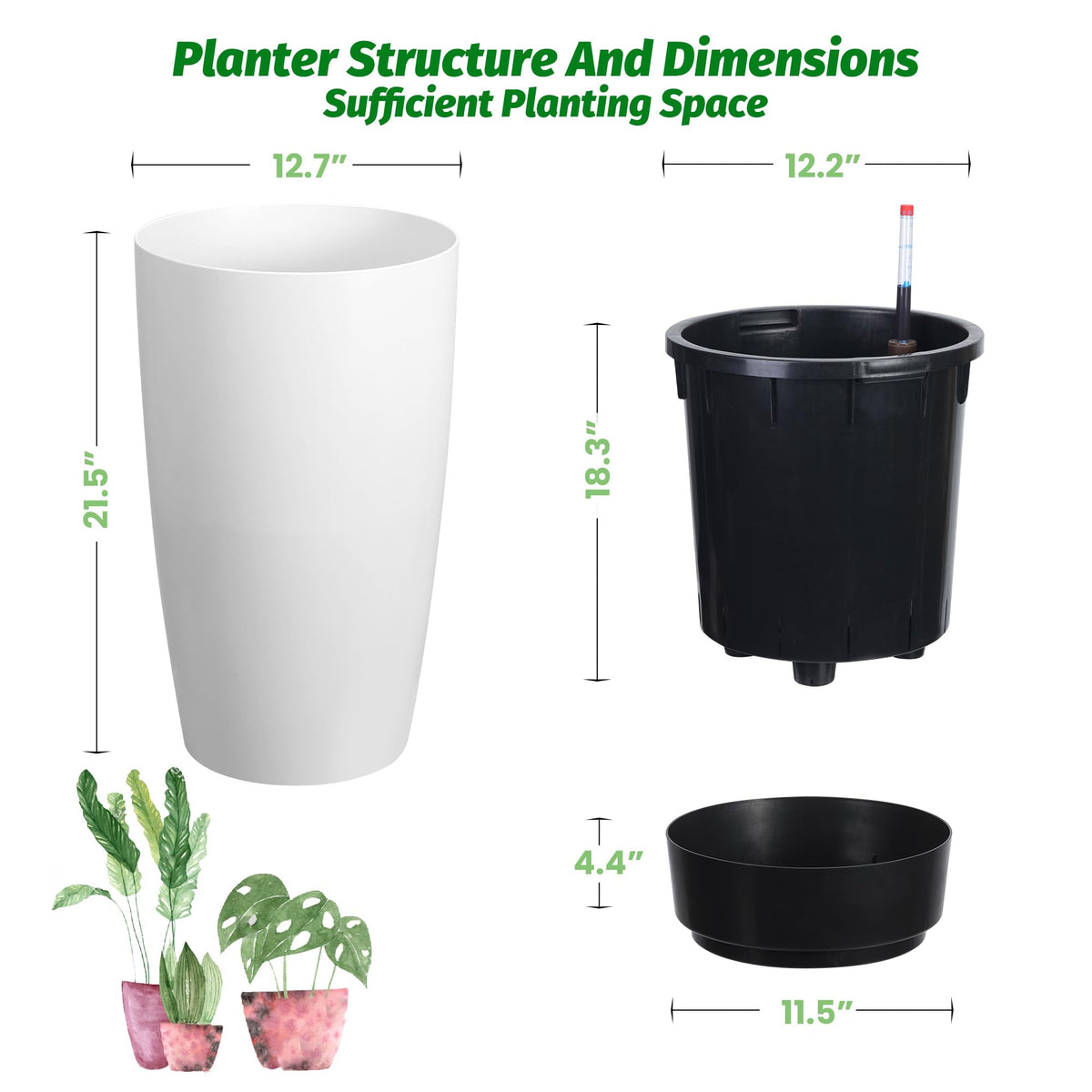 GarveeLife automatic watering system keeps plants hydrated with minimal effort.
