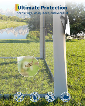 GarveeLife adjustable height levels adapt to uneven surfaces.