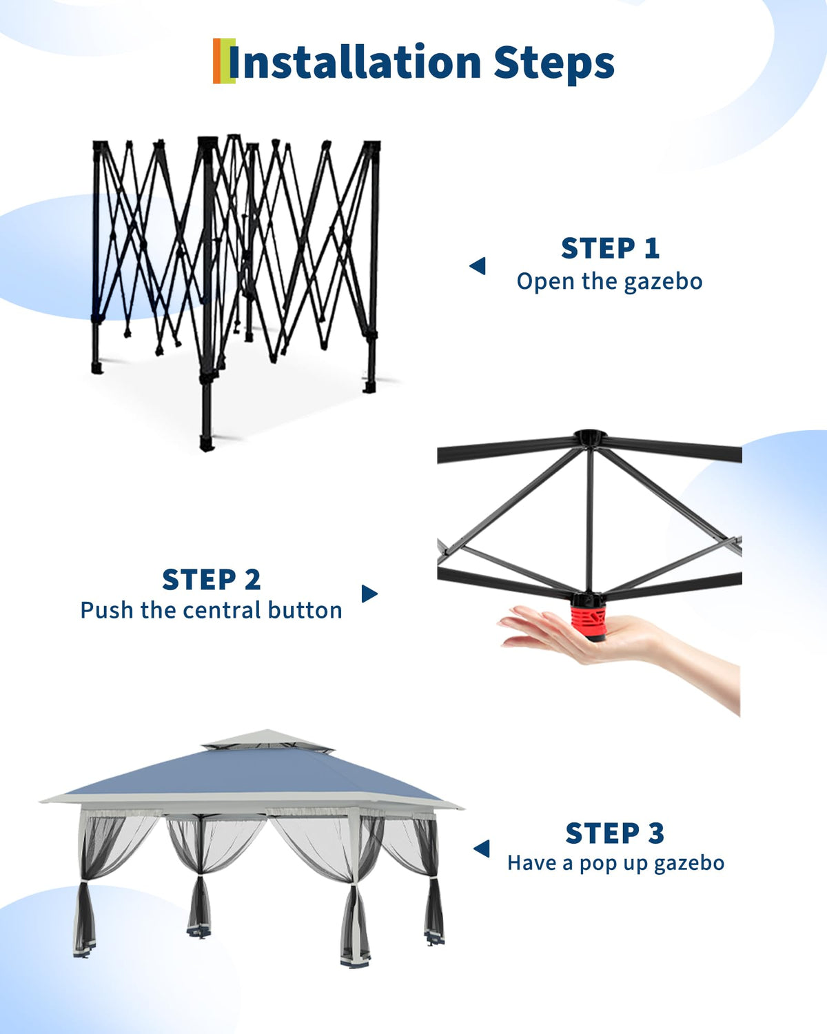 GarveeLife canopy-top CPAI-84 offers UV protection and weather resistance.