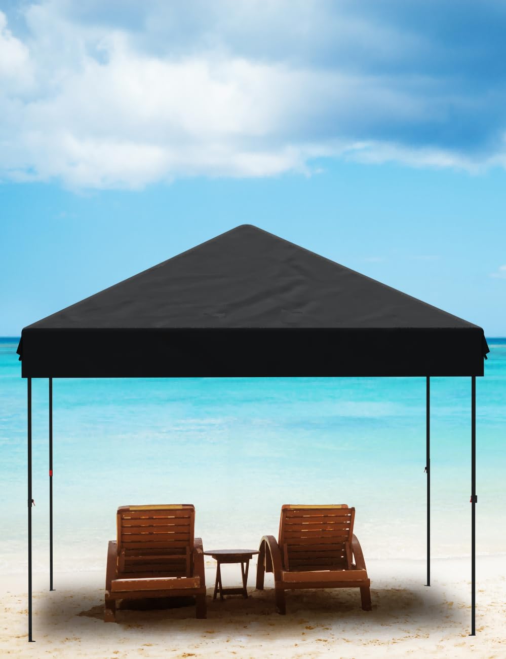 GarveeLife steel frame is rust-resistant and sturdy in windy conditions