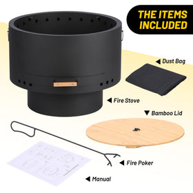 GarveeLife fire pit poker for safe flame management