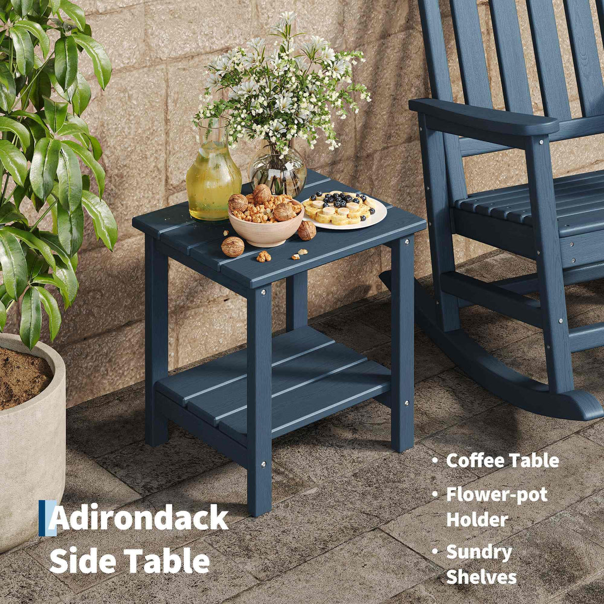 GarveeLife HDPE all-weather construction resists moisture and fading outdoors.