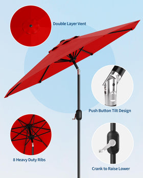 GarveeLife iron-frame construction delivers sturdy stability in windy outdoor spaces