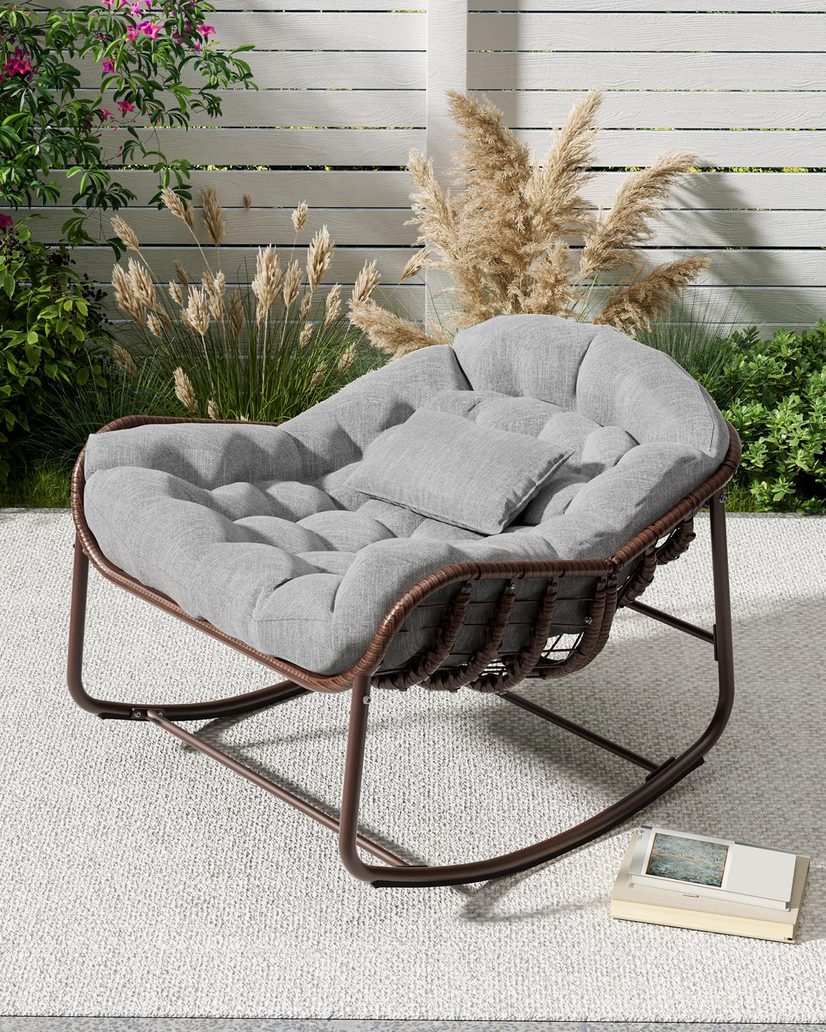 GarveeLife lounge chair setup in seconds with easy pre-assembled components.