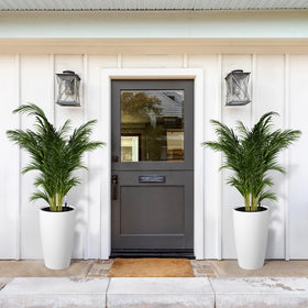 GarveeLife modern white planters for contemporary spaces.