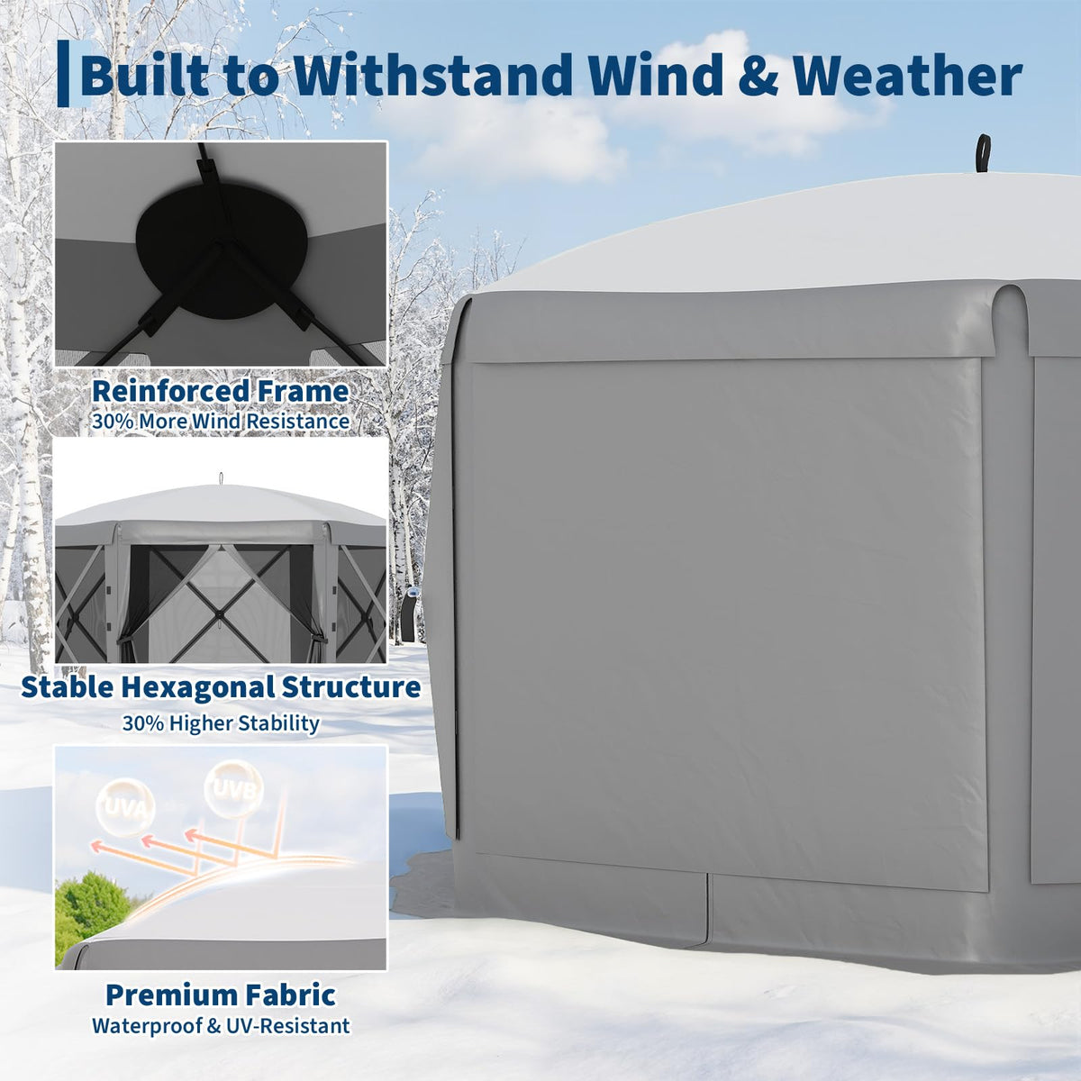 GarveeLife one-push setup demonstration for quick outdoor shade