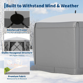 GarveeLife one-push setup demonstration for quick outdoor shade