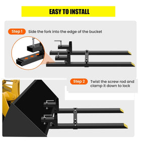 GarveeLife 60in forks handle logs and hay with ease