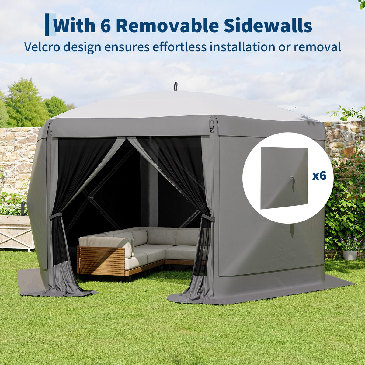 GarveeLife removable wind cloths for adjustable privacy and wind protection