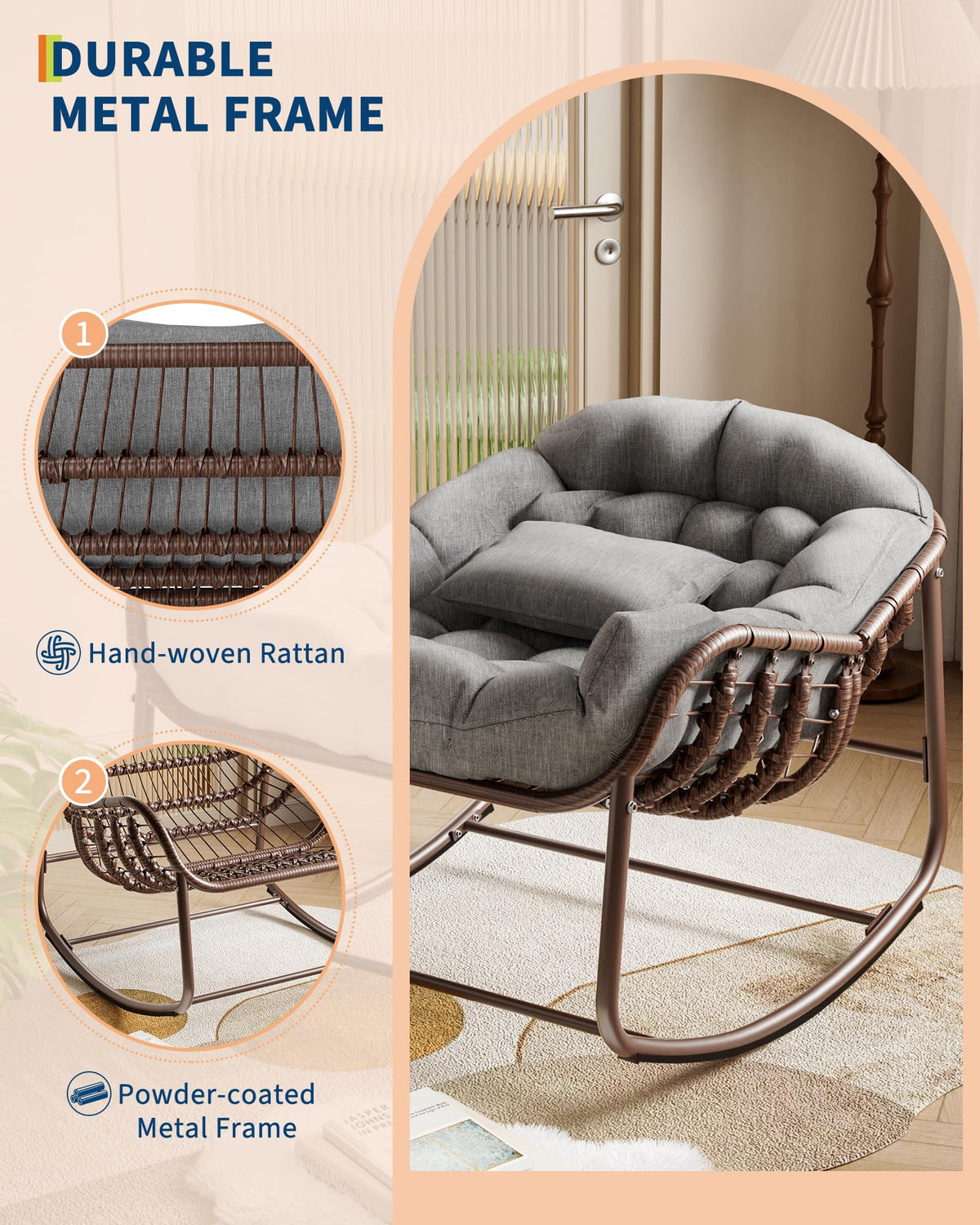 GarveeLife smooth rocking motion supports relaxation after work.