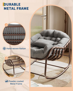 GarveeLife smooth rocking motion supports relaxation after work.