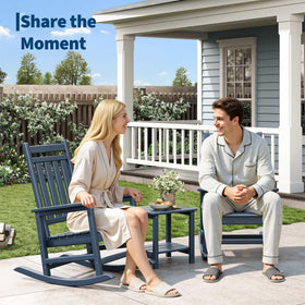 GarveeLife two-tier side table for drinks and décor at your outdoor setup.