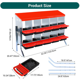 GarveeLife swing perch provides hens a safe jump before entering the nest.