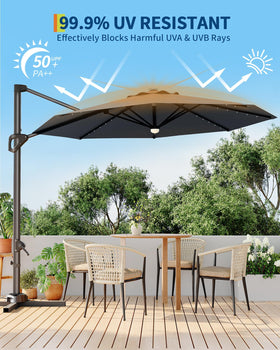 GarveeLife tilt control handle for precise canopy adjustment.