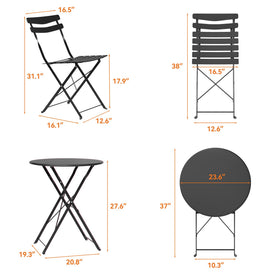 GarveeLife two-person courtyard set ready for instant outdoor conversations
